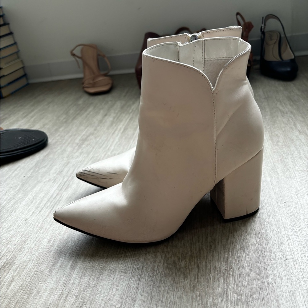 White booties
